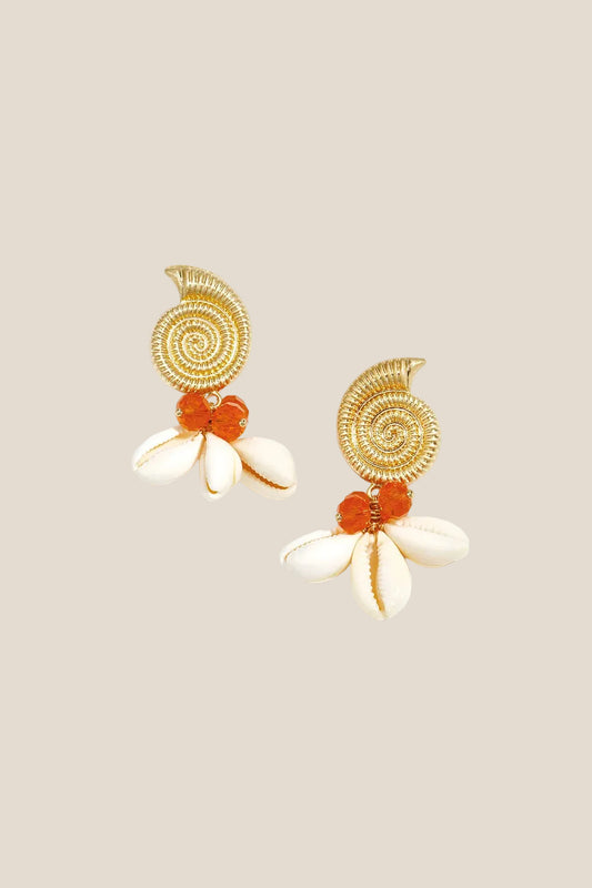 Solea Shell Earrings RVS