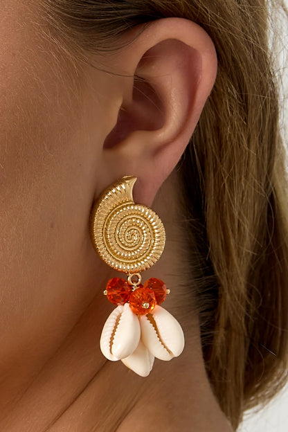 Solea Shell Earrings RVS